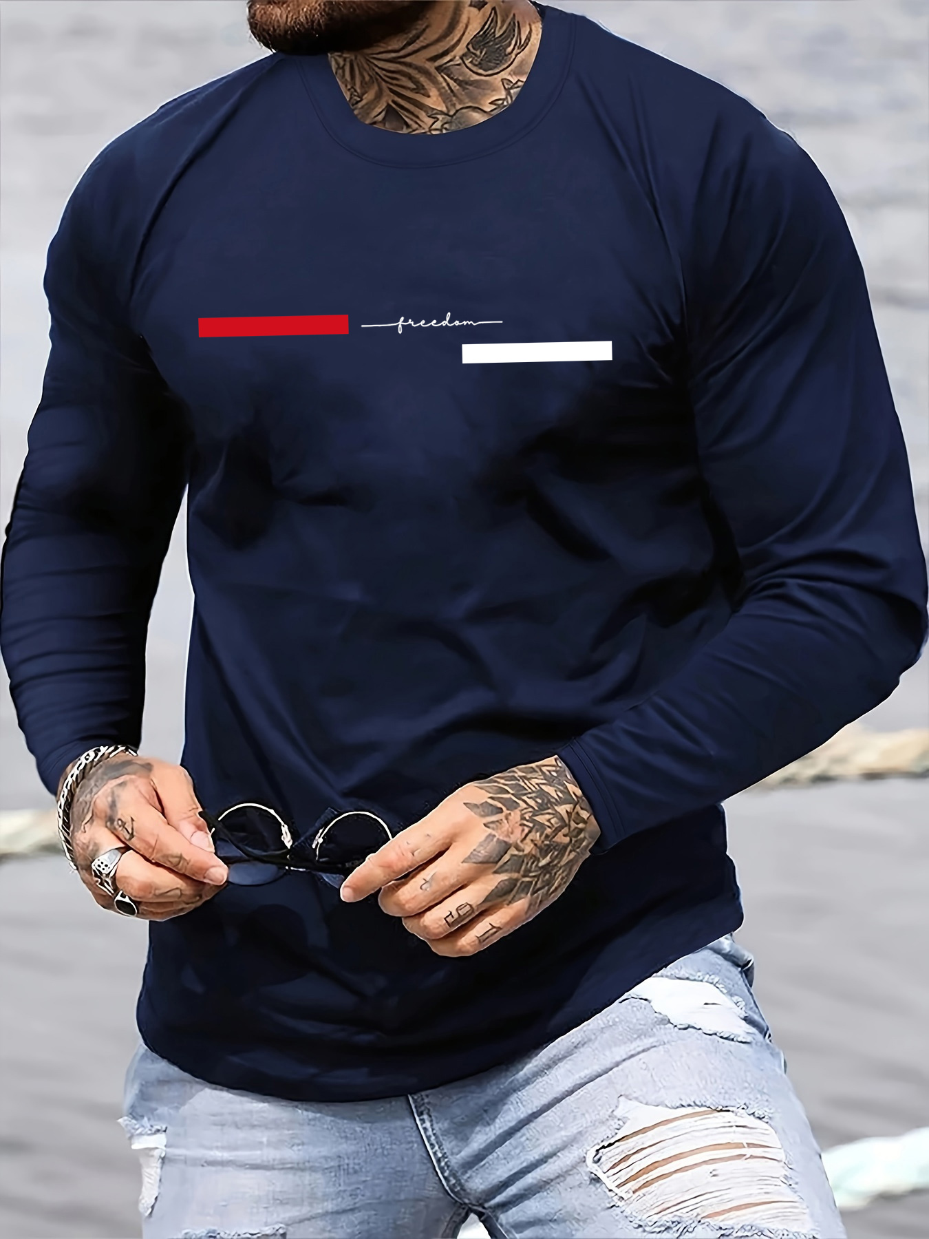 Men'S Fashion 2025 - Мужская свободная повседневная свободная футболка из