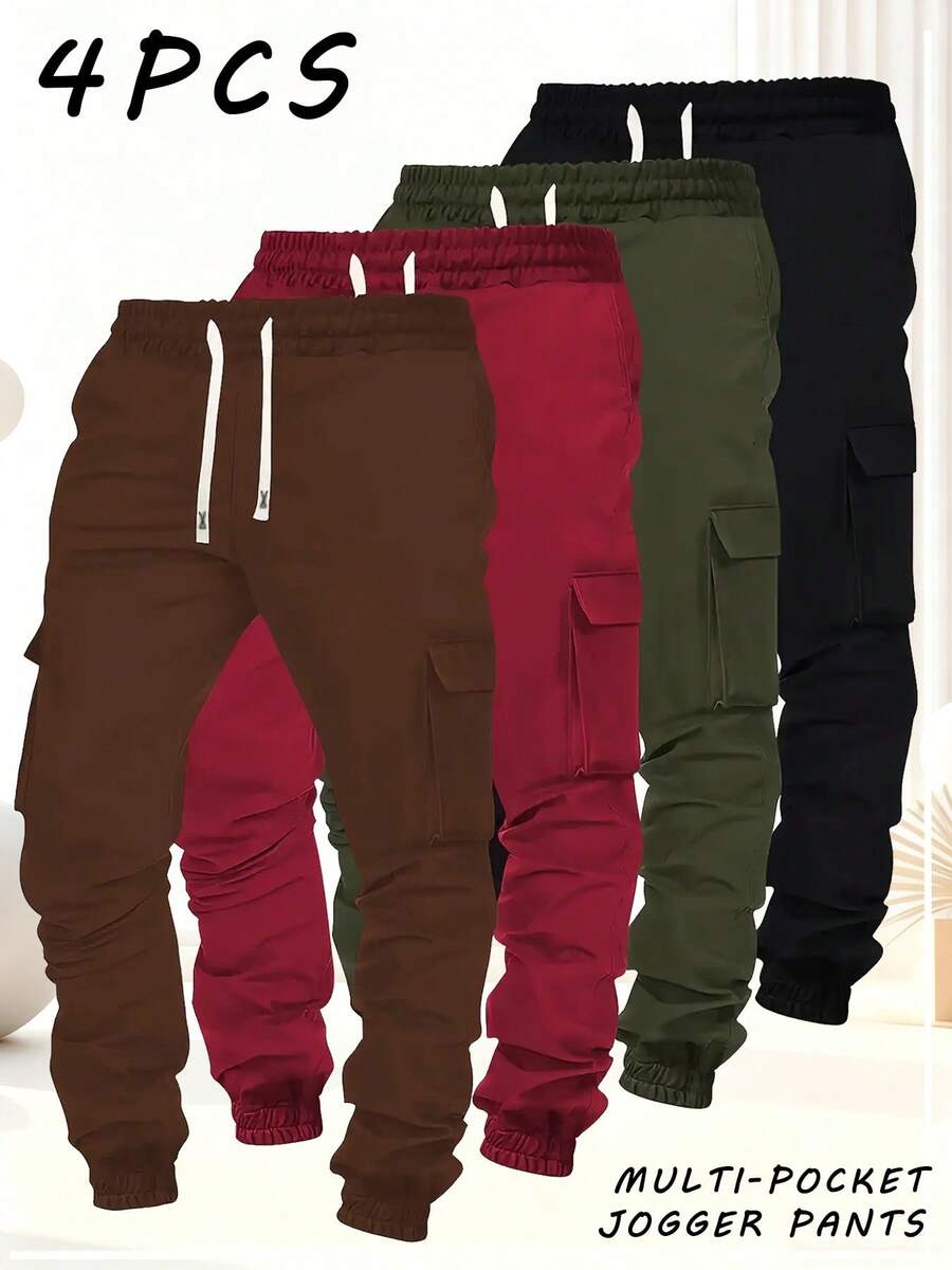 Cargo Jogger Pants - Новые мужские джоггеры-карго больших размеров, 4