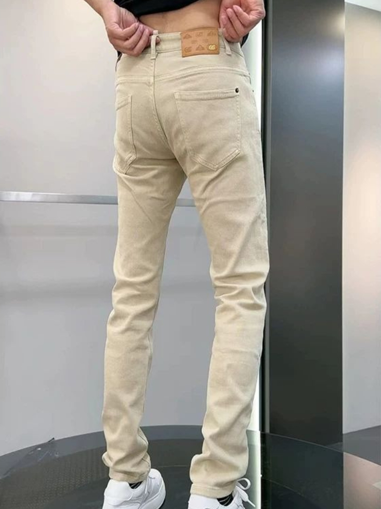 Men'S Fashion Khaki Pants - Летние мужские джинсы 2026 года в