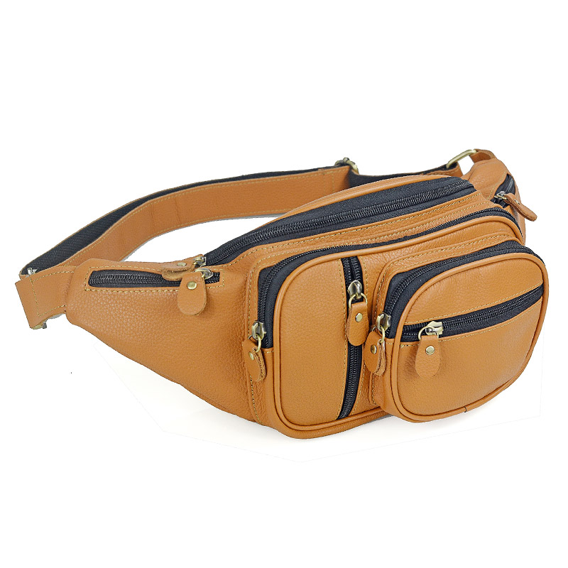 Men'S Fashion Bag - Мужские поясные сумки из натуральной кожи,