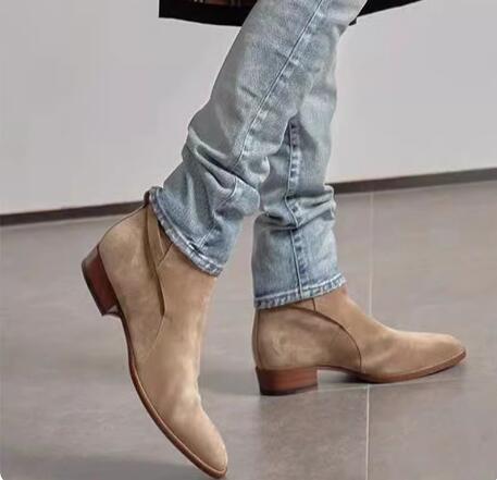 Mens Fashion Dress Shoes - Мужские модные ботинки-полусапожки в британском стиле,