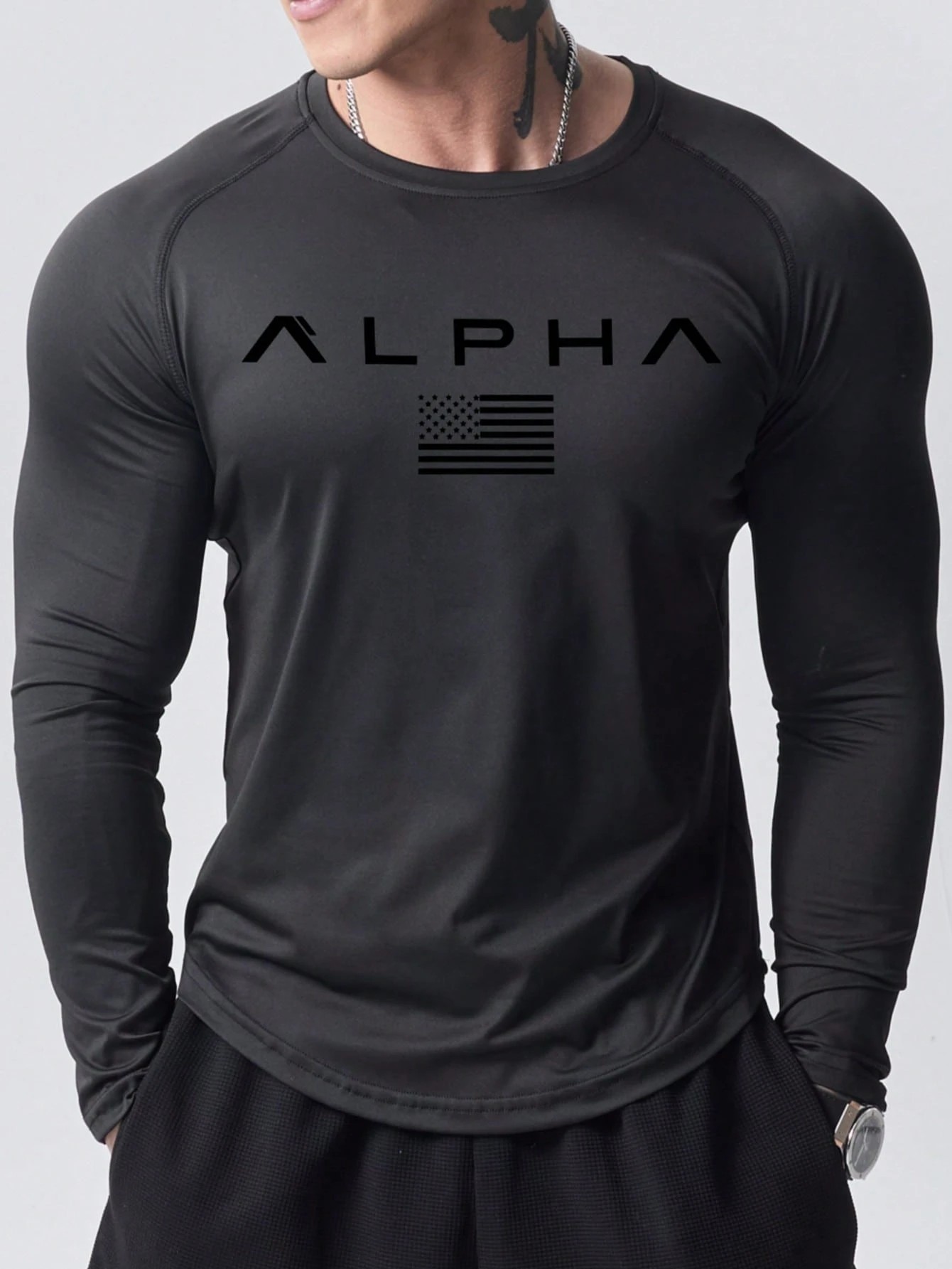 Men'S Fashion 2025 - Новая мужская футболка с длинными рукавами
