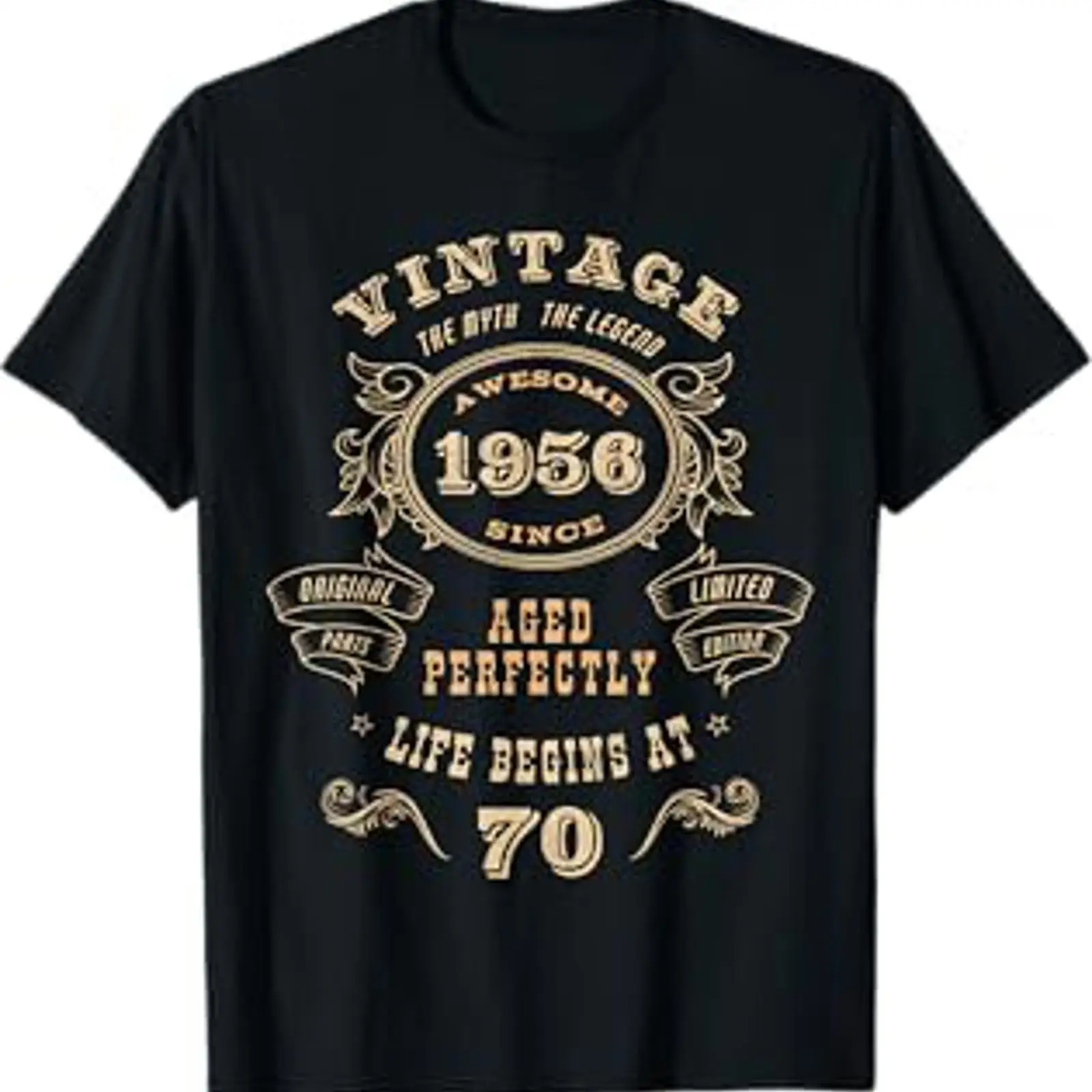 Men'S Fashion For 70 Year Old - Винтажная футболка с изображением 70-летнего мужчины,