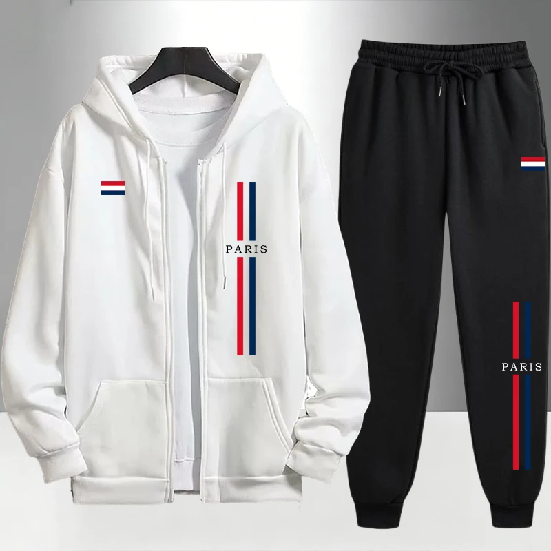 Paris Men'S Fashion - Мужской комплект в парижском стиле: толстовка