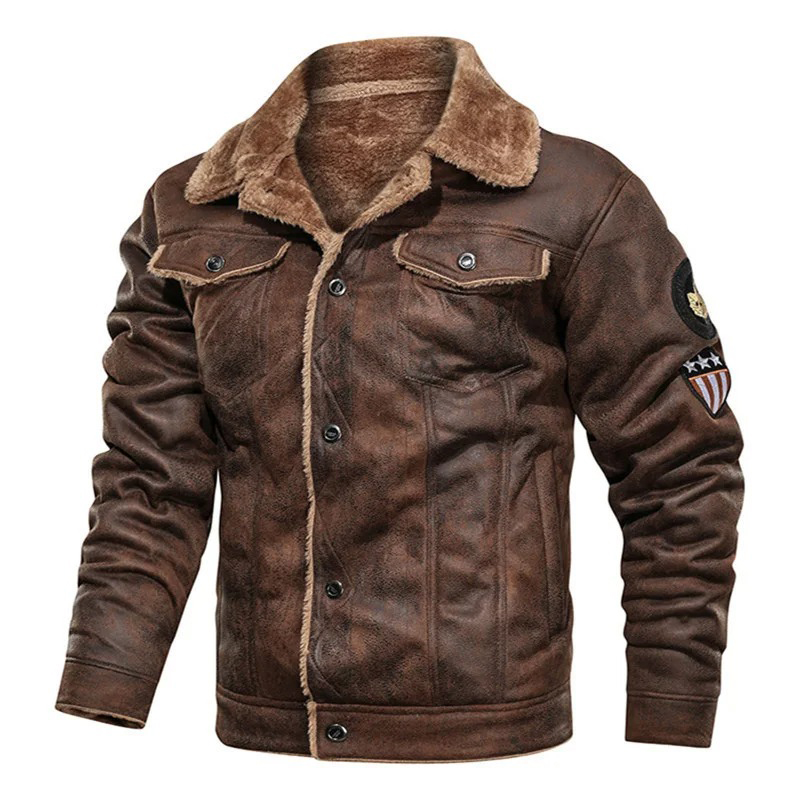 Mens Fashion Bomber Jacket - Зимняя мужская куртка-бомбер, мотоциклетная повседневная мужская