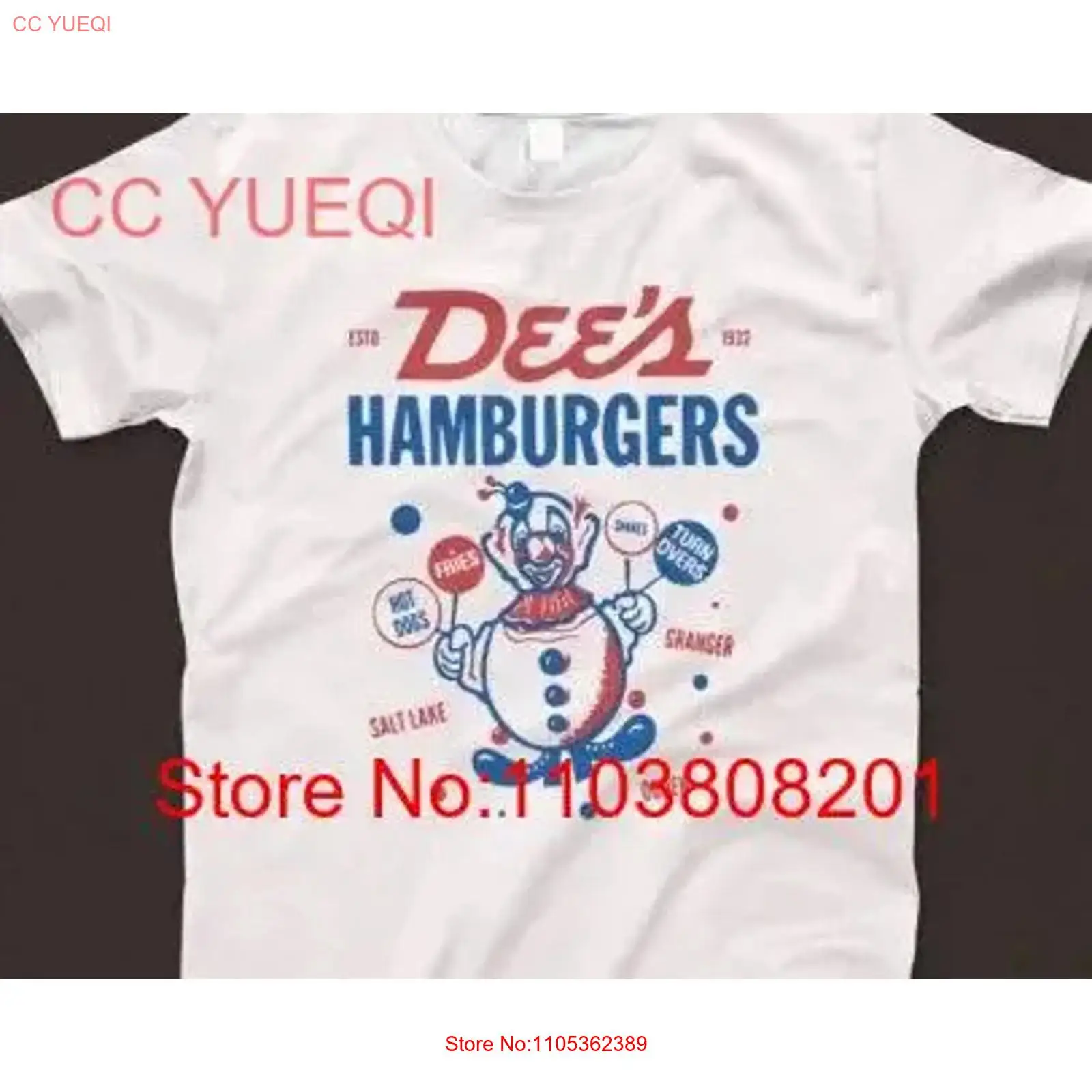 Men'S Fashion Hamburg - Футболка Dee's Hamburgers 1026, белая, в