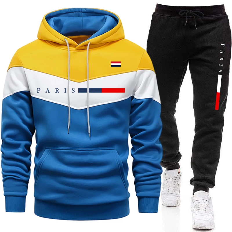 Paris Men'S Fashion - Модный повседневный спортивный костюм с принтом