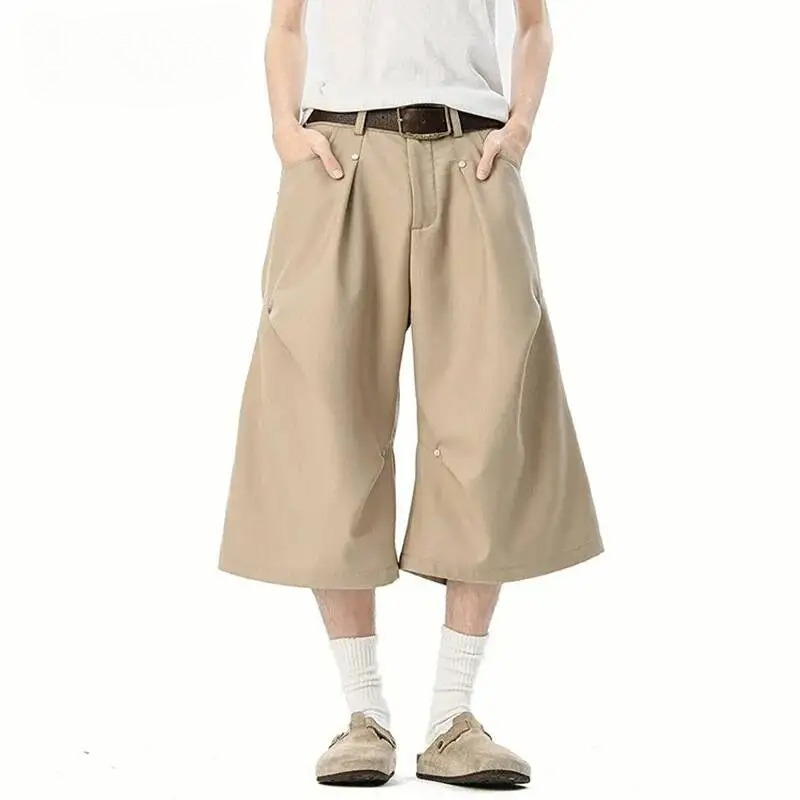 Men'S Fashion Khaki Pants - Минималистичные мужские шорты цвета хаки с
