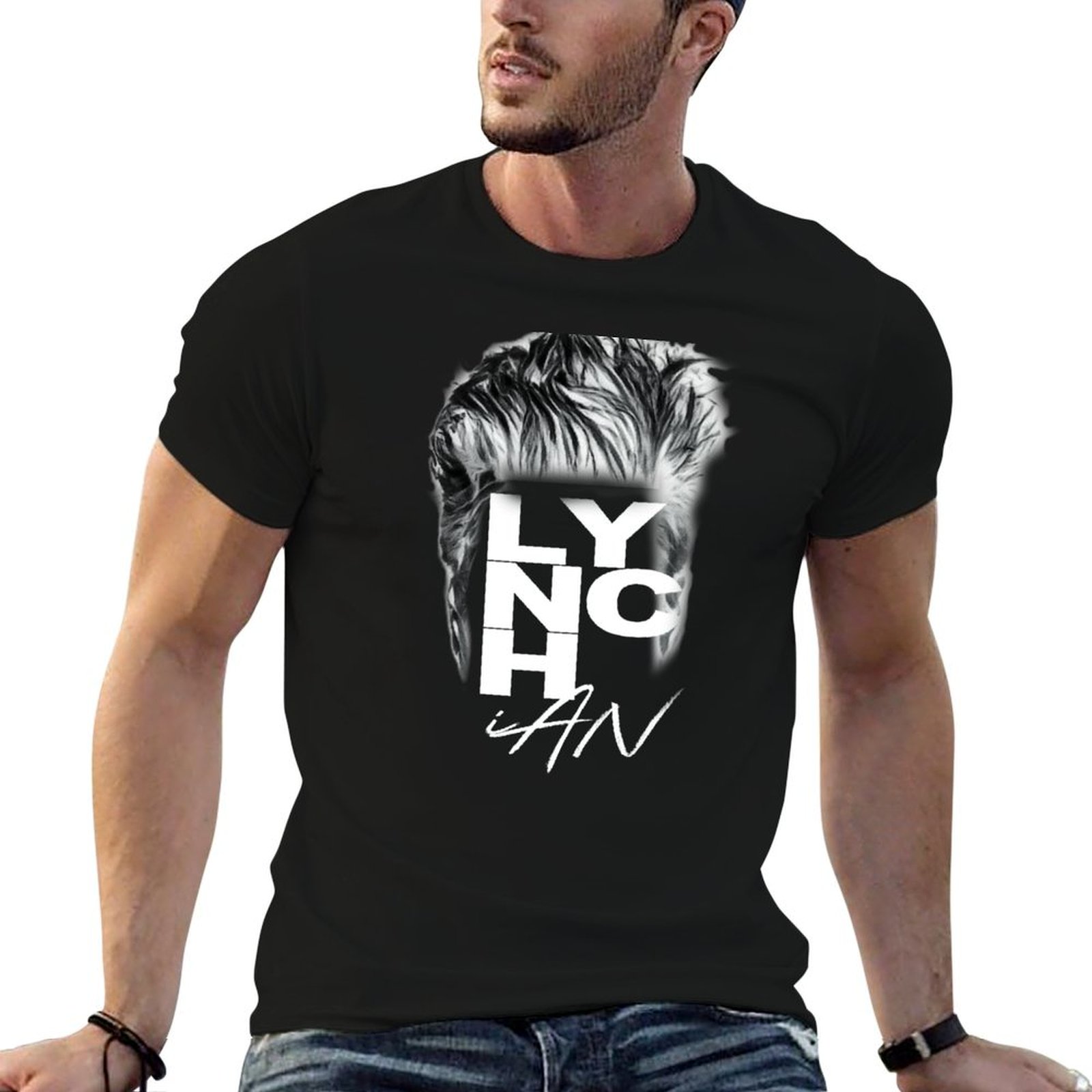 Men'S Fashion Haircuts - Lynch Haircut - Черная футболка, модный