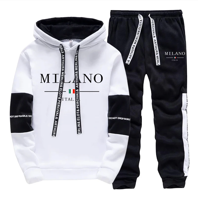 Men'S Fashion For 2026 - Мужской комплект: худи и брюки. Модный