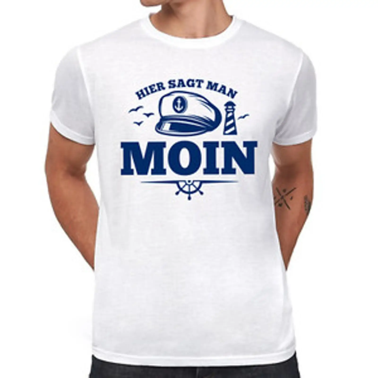 Men'S Fashion Hamburg - Футболка Here Sagt Man Moin de