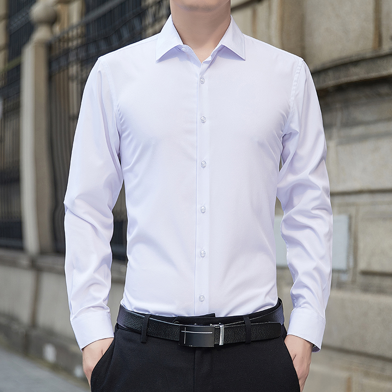 Men'S Fashion Color - Новая мужская рубашка больших размеров, однотонная,