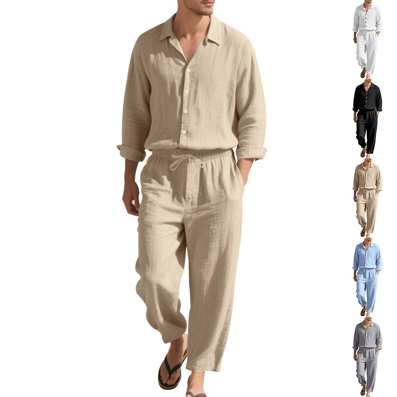 Men'S Fashion Essentials 2025 - 2025 льняной мужской костюм Four Seasons,