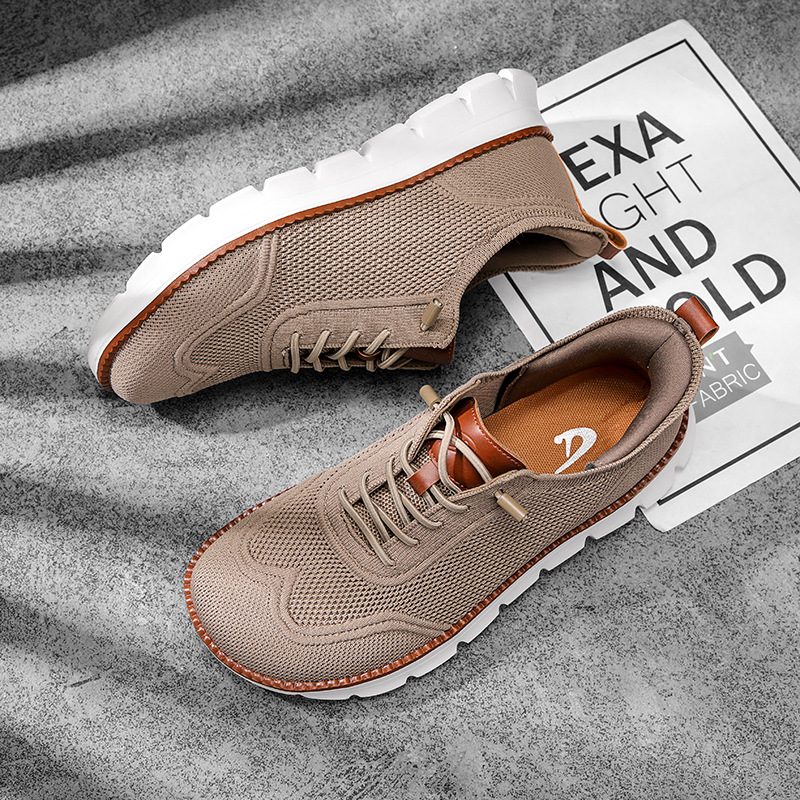 Casual Sneakers Men - Стильные мужские туфли с широкой коробкой,