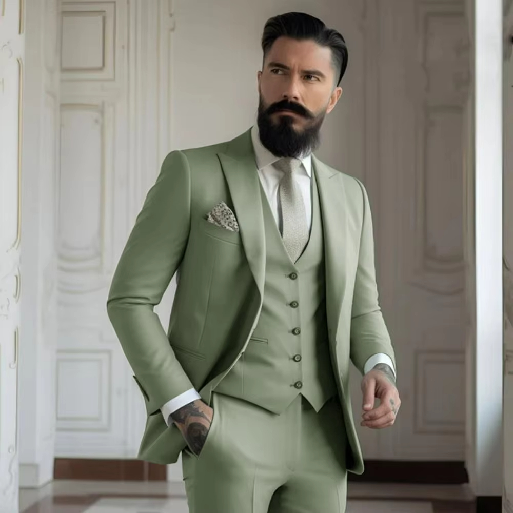Men'S Fashion Khaki Pants - Мужские свадебные костюмы цвета хаки, индивидуальный