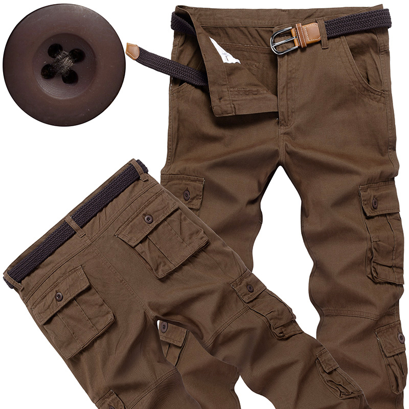 Cargo Jogger Pants - Мужские тактические брюки-карго из хлопка, повседневные,