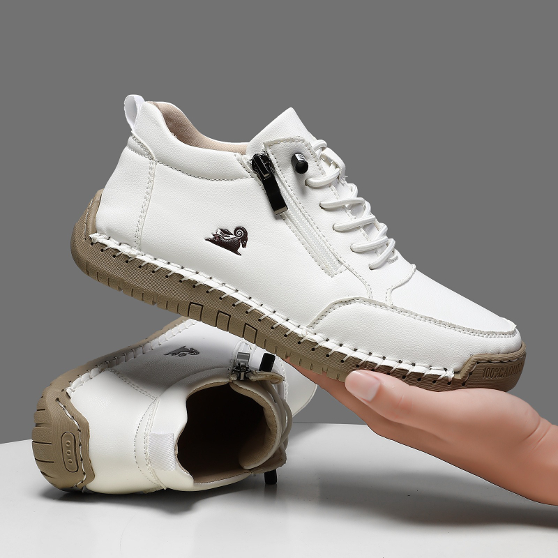Casual Sneakers Men - Женские кроссовки, кожаная повседневная обувь ручной