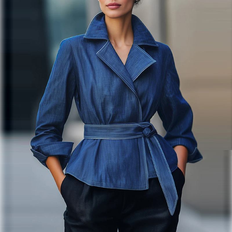 Denim Jacket Vintage - Модная джинсовая куртка для женщин на