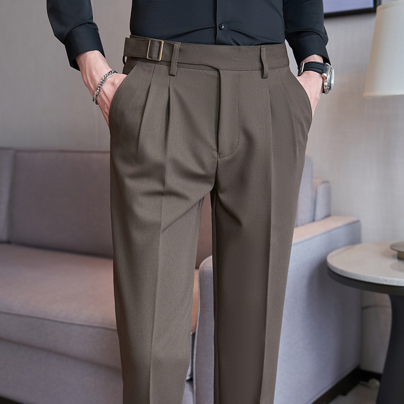 2026 Новые мужские черные кост – обзор и цена Men'S Fashion Khaki Pants