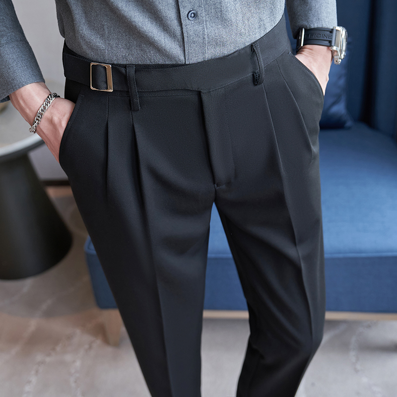 2026 Новые мужские черные кост – обзор и цена Men'S Fashion Khaki Pants