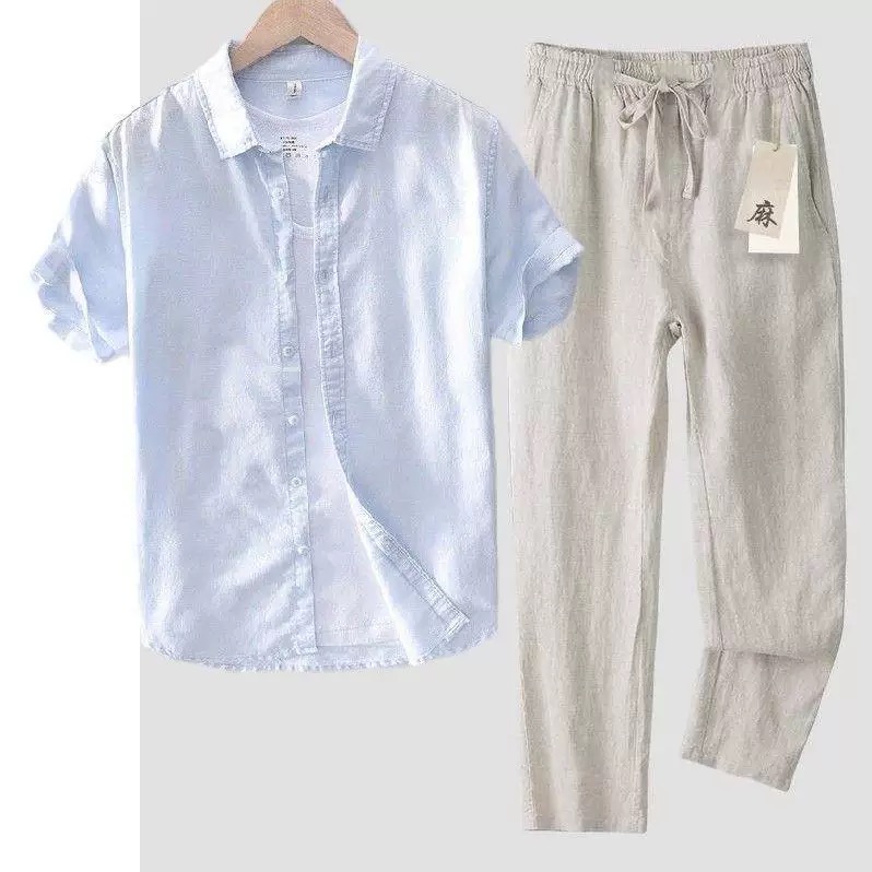 Летний легкий повседневный ком – обзор и цена Linen Shirt Summer