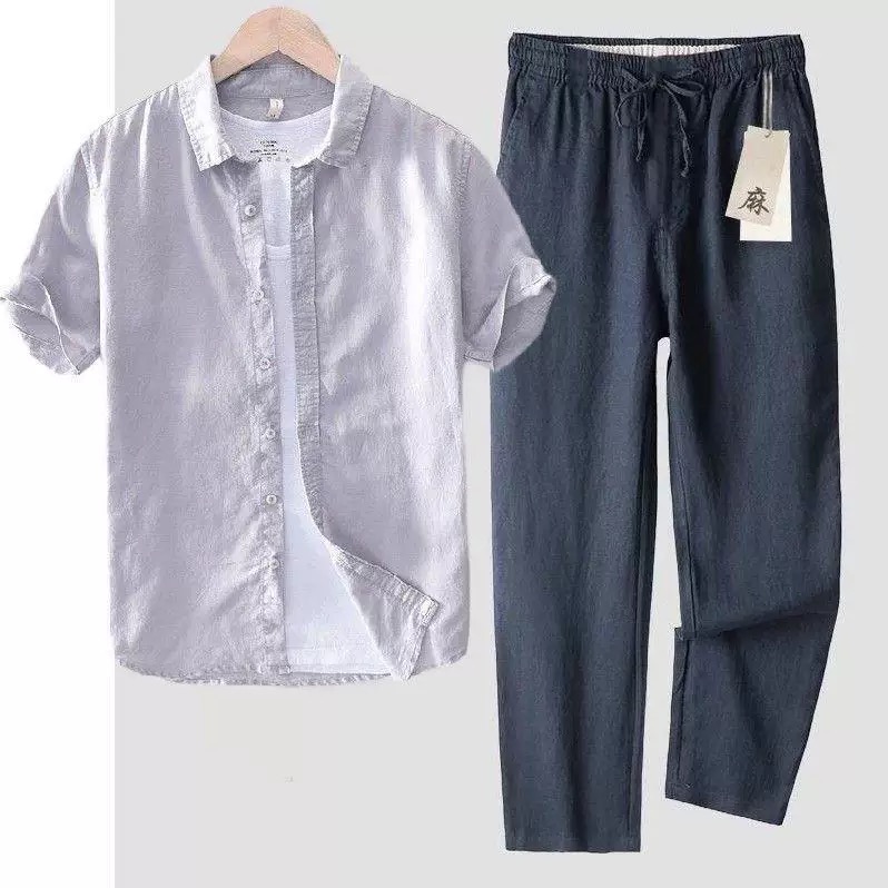 Летний легкий повседневный ком – обзор и цена Linen Shirt Summer