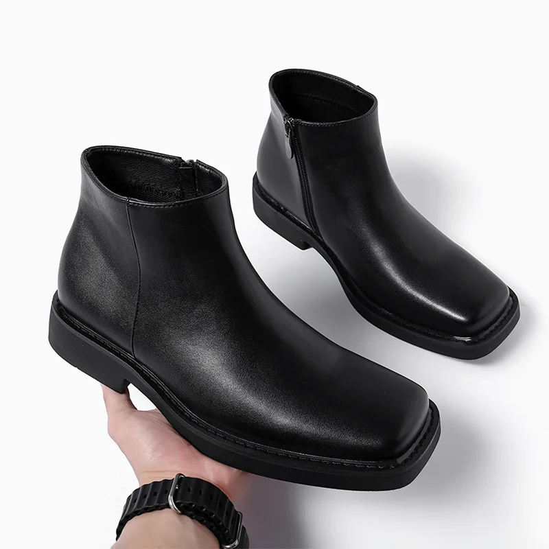 Черная новая модная мужская по – обзор и цена Mens Fashion Dress Shoes