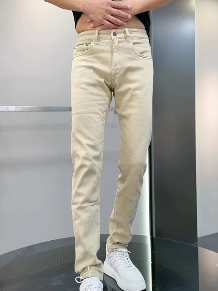 Летние мужские джинсы 2026 год – обзор и цена Men'S Fashion Khaki Pants