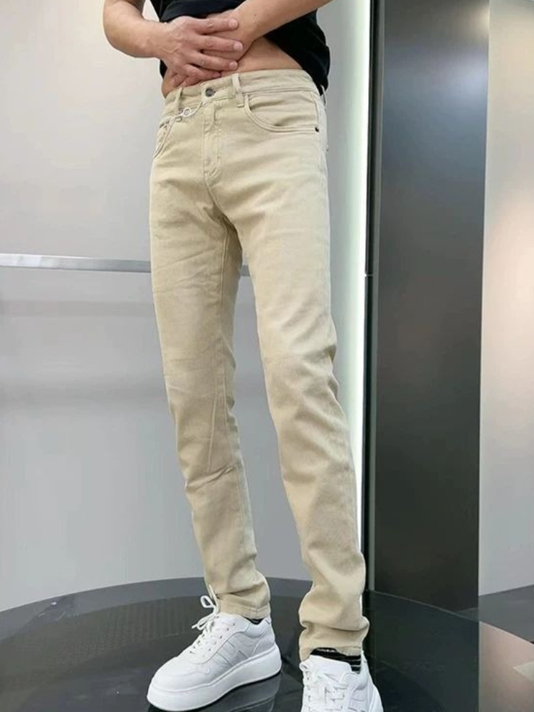 Летние мужские джинсы 2026 год – обзор и цена Men'S Fashion Khaki Pants