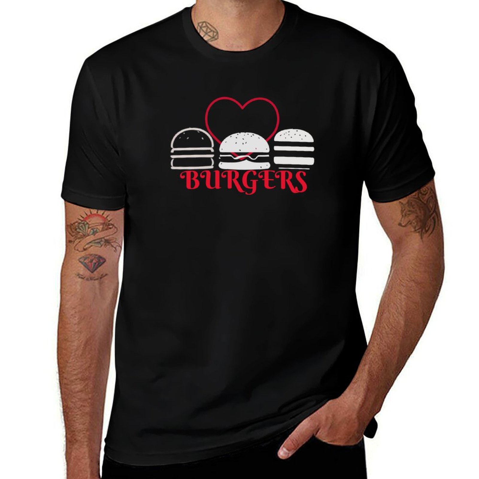 Футболка LOVE BURGERS - HAMBUR – обзор и цена Men'S Fashion Hamburg