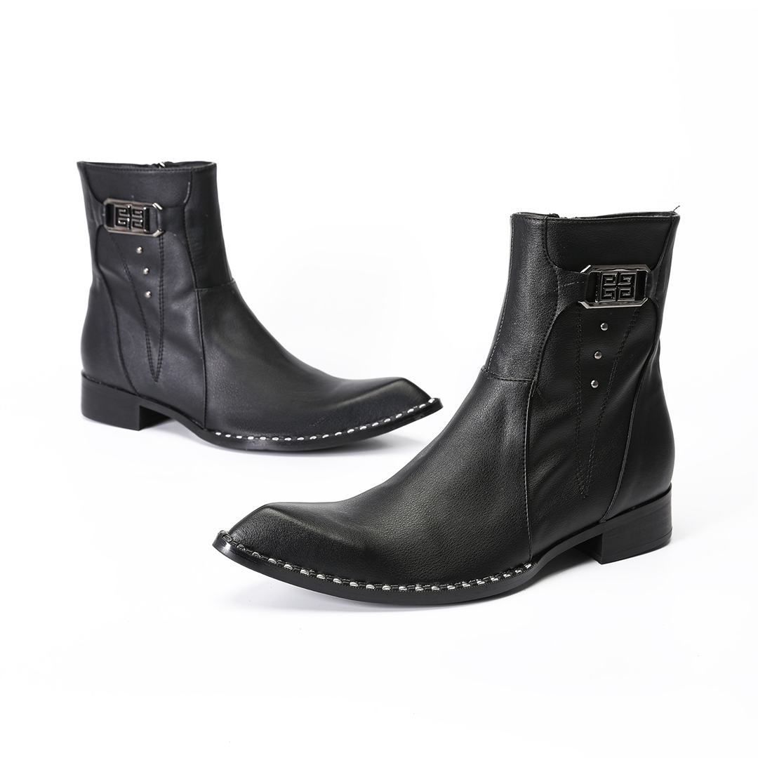 Модные черные мужские ботинки  – обзор и цена Mens Fashion Dress Shoes