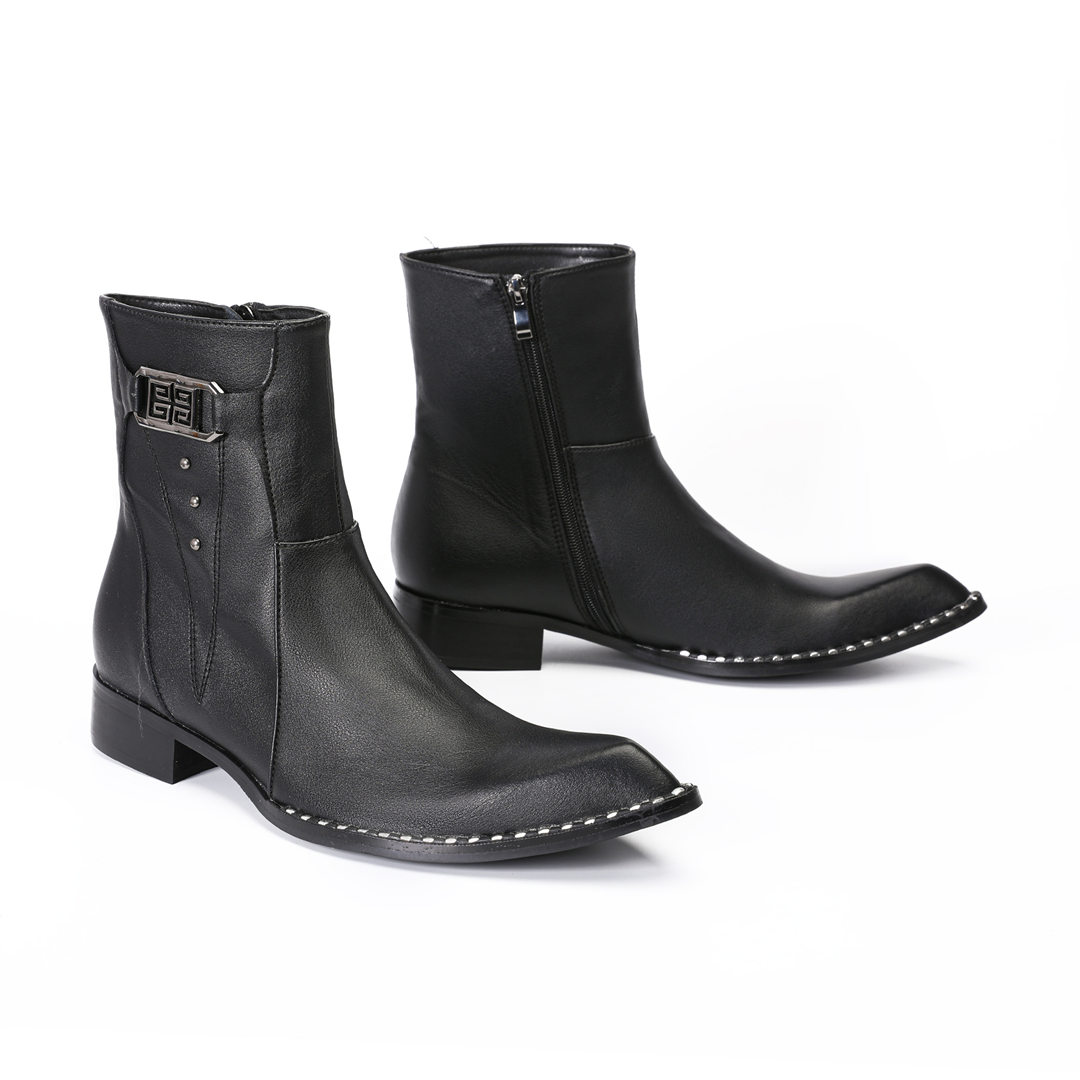 Модные черные мужские ботинки  – обзор и цена Mens Fashion Dress Shoes