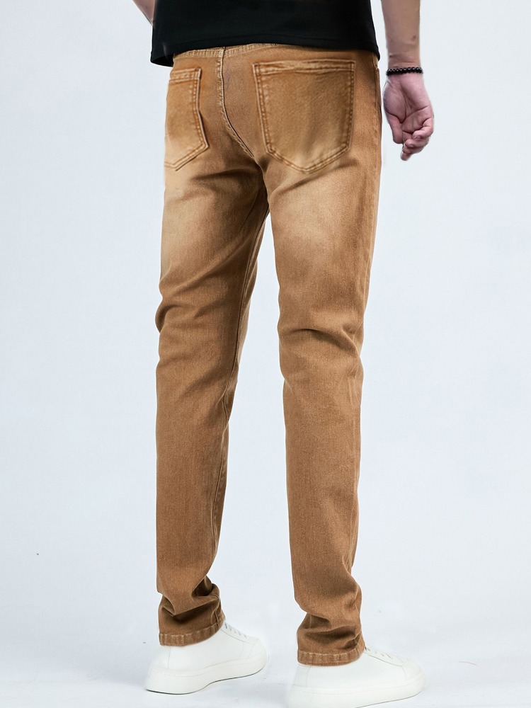 Мужские джинсы-стрейч прямого  – обзор и цена Men'S Fashion Khaki Pants
