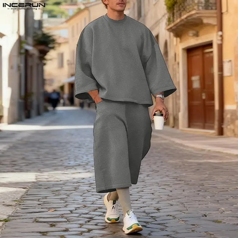Мужской комплект INCERUN: одно – обзор и цена Men'S Fashion Color