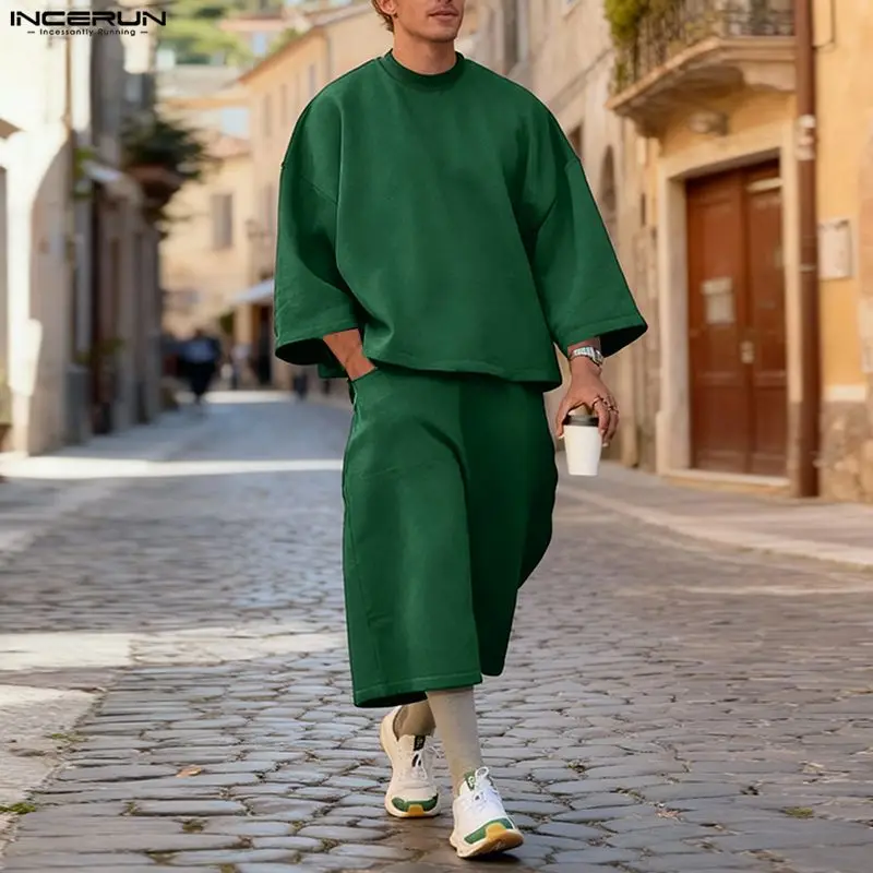 Мужской комплект INCERUN: одно – обзор и цена Men'S Fashion Color