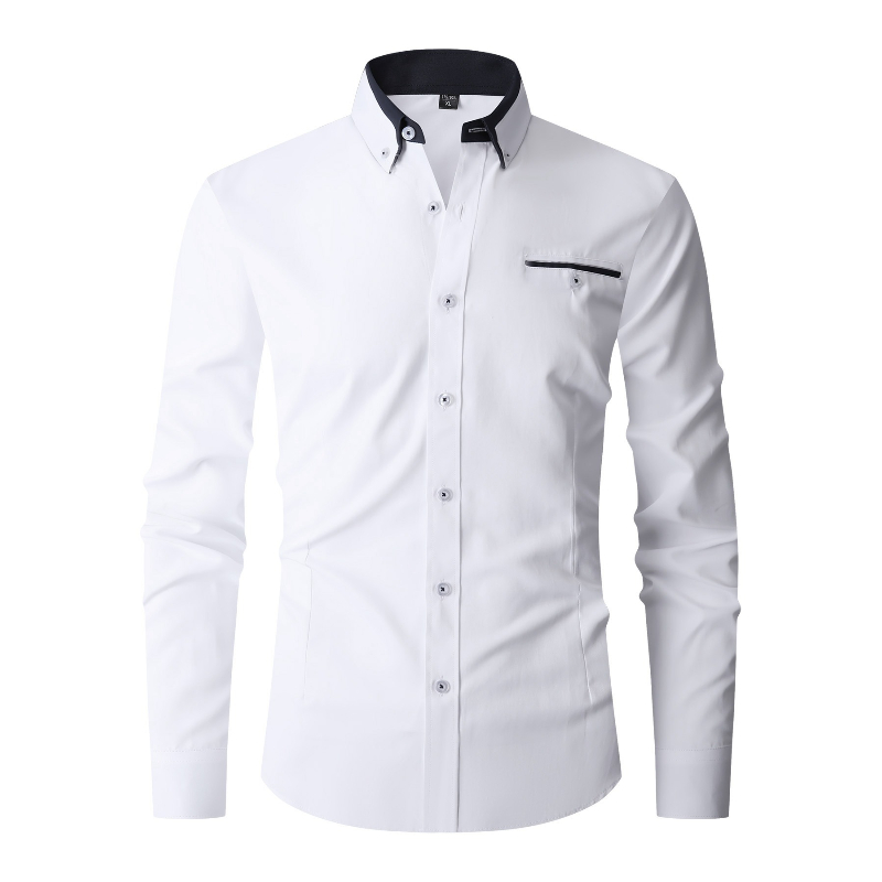 Мужская классическая рубашка с – обзор и цена Men'S Fashion Color