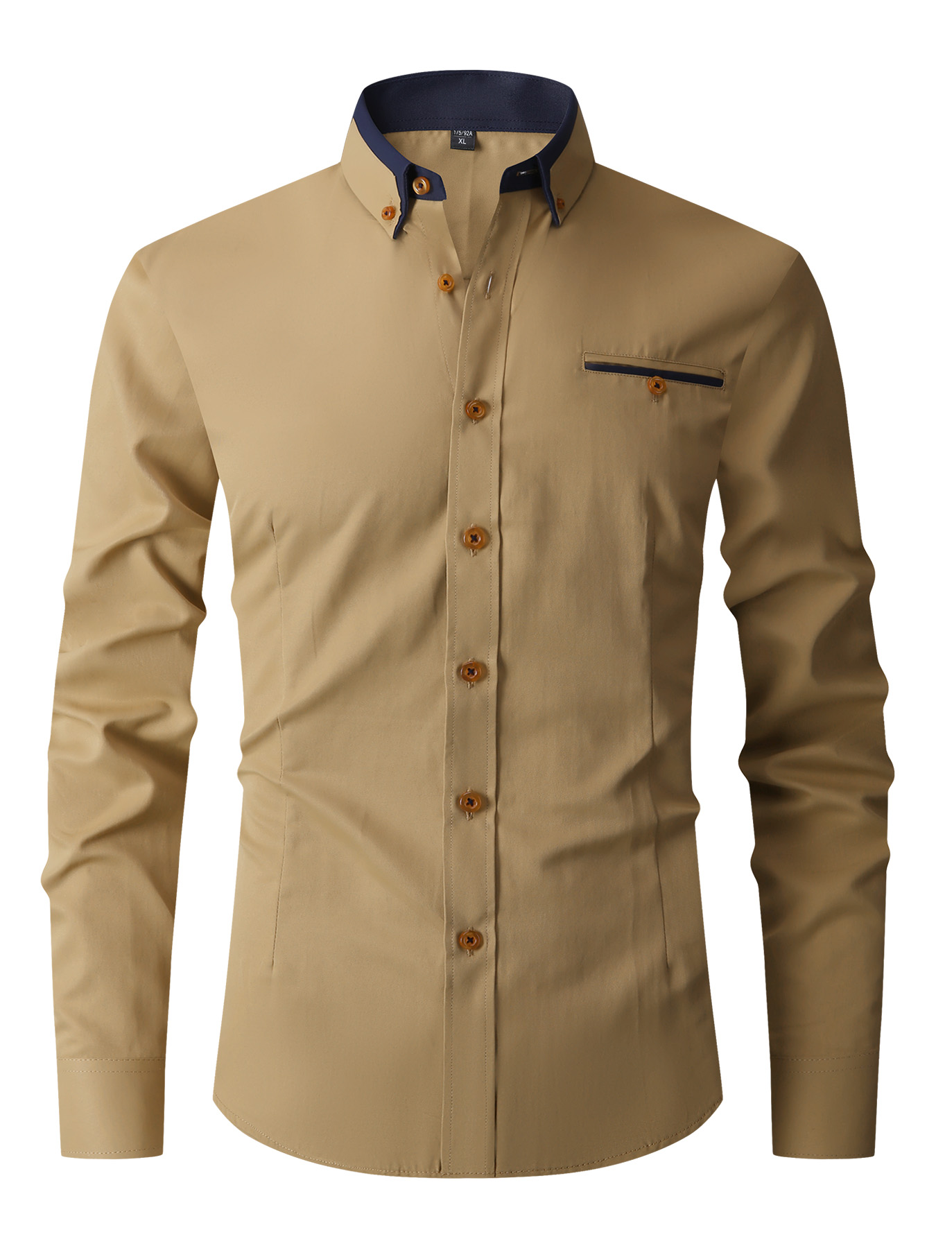 Мужская классическая рубашка с – обзор и цена Men'S Fashion Color