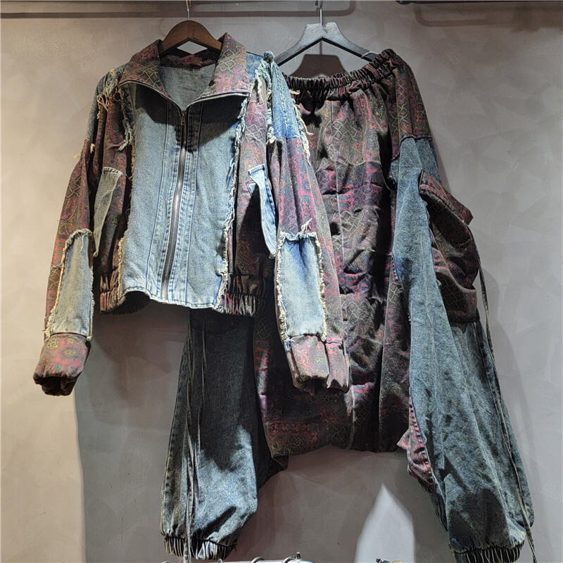 WTHT винтажная модная женская  – обзор и цена Denim Jacket Vintage