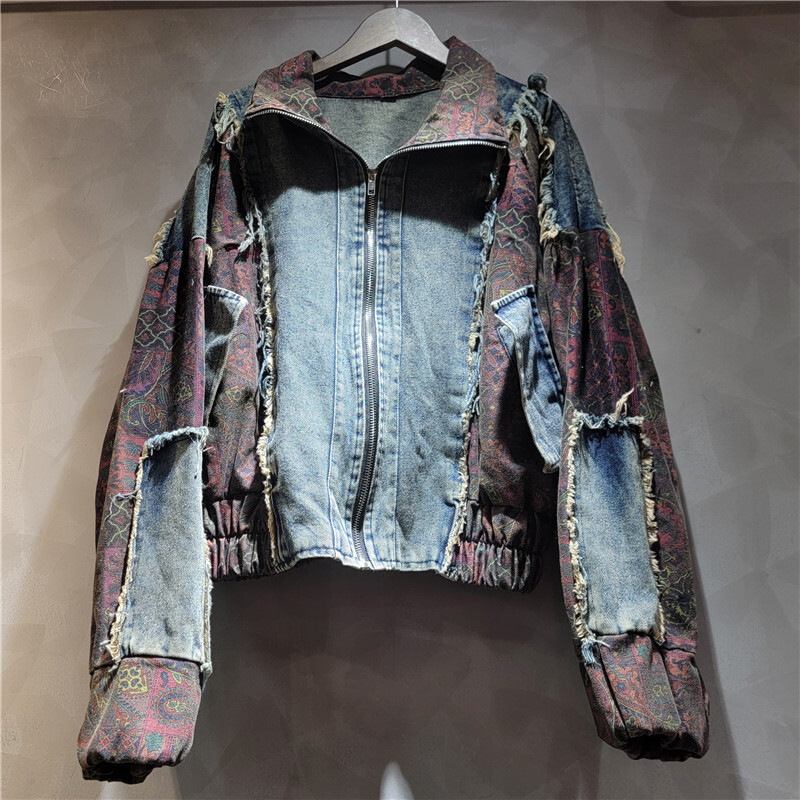 WTHT винтажная модная женская  – обзор и цена Denim Jacket Vintage