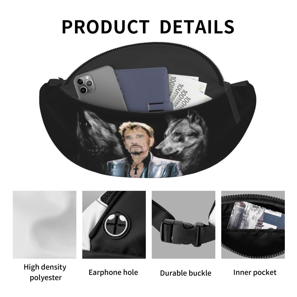 Поясная сумка Johnny Hallyday  – обзор и цена Men'S Fashion Bag