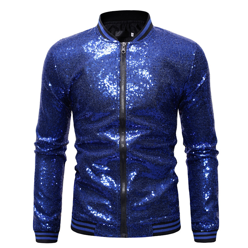 Блестящая блестящая куртка-бом – обзор и цена Mens Fashion Bomber Jacket