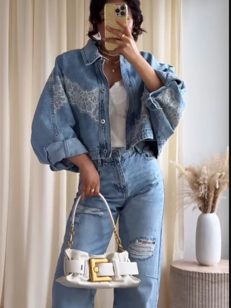 Женский комплект из двух предм – обзор и цена Denim Jacket Vintage