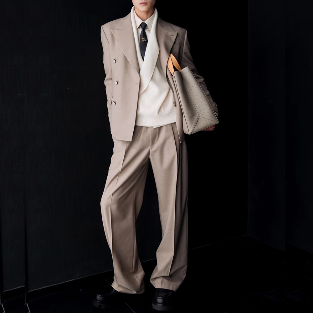 Модные двубортные мужские кост – обзор и цена Men'S Fashion Khaki Pants