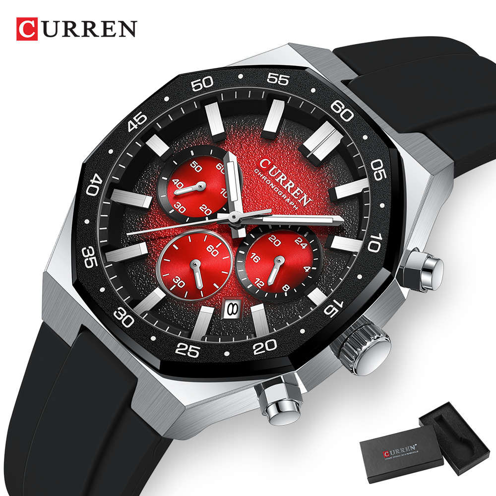 Мужские спортивные часы CURREN – обзор и цена Mens Fashion Watch