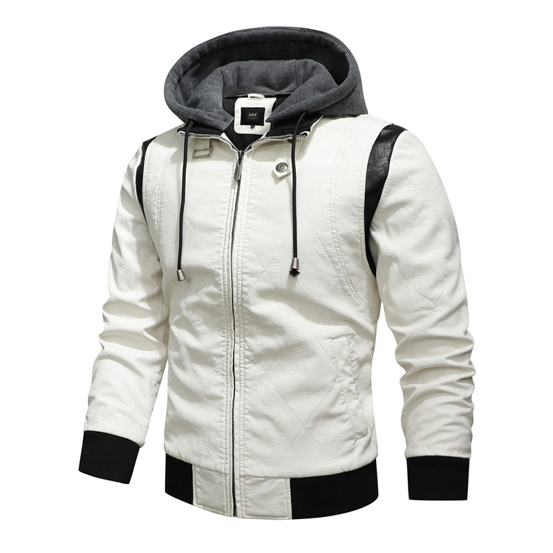 Осенне-зимняя кожаная куртка-б – обзор и цена Mens Fashion Bomber Jacket