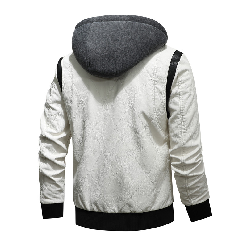 Осенне-зимняя кожаная куртка-б – обзор и цена Mens Fashion Bomber Jacket