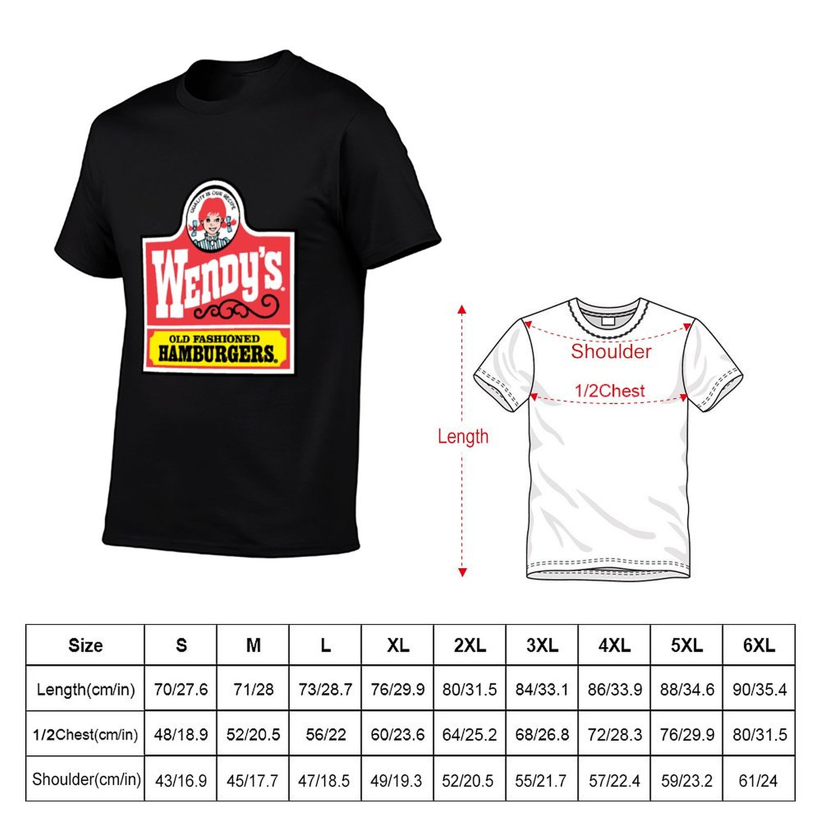 Футболка Wendy's в стиле ретро – обзор и цена Men'S Fashion Hamburg