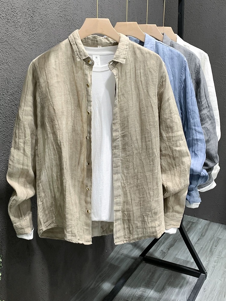 Летняя мужская льняная рубашка – обзор и цена Linen Shirt Summer