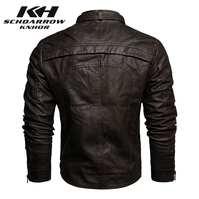 Мужская кожаная куртка, осенне – обзор и цена Mens Fashion Bomber Jacket