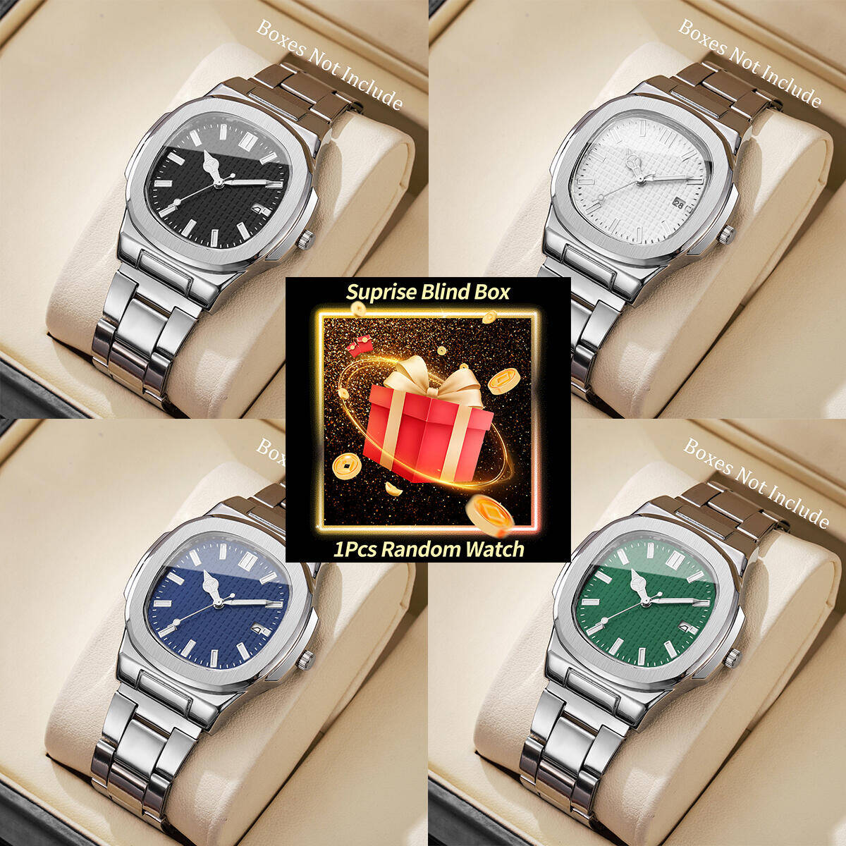 1 шт., загадочные часы-сюрприз – обзор и цена Mens Fashion Watch
